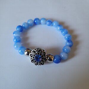 Blue Bead Bracelet